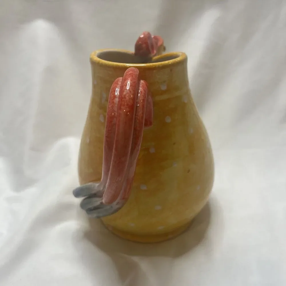 CERAMICHE LE FAVOLOSE‎ Rooster Pitcher Pottery Ceramic Art  8
